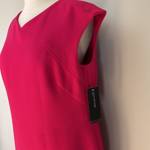 JONES NEW YORK MIDI ,BACK ZIPPER, SHEATH DRESS SIZE 12 - Picture 11 of 14